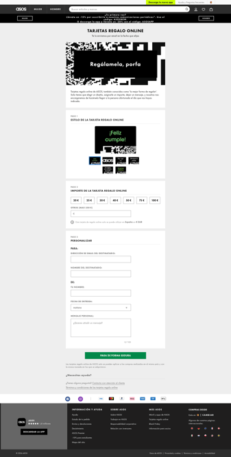 ASOS landing page desktop screenshot