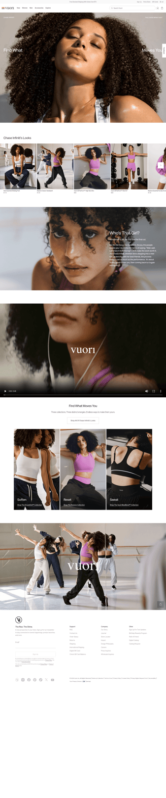 Vuori landing page desktop screenshot