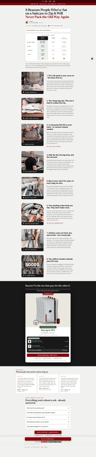 Ekster landing page desktop screenshot