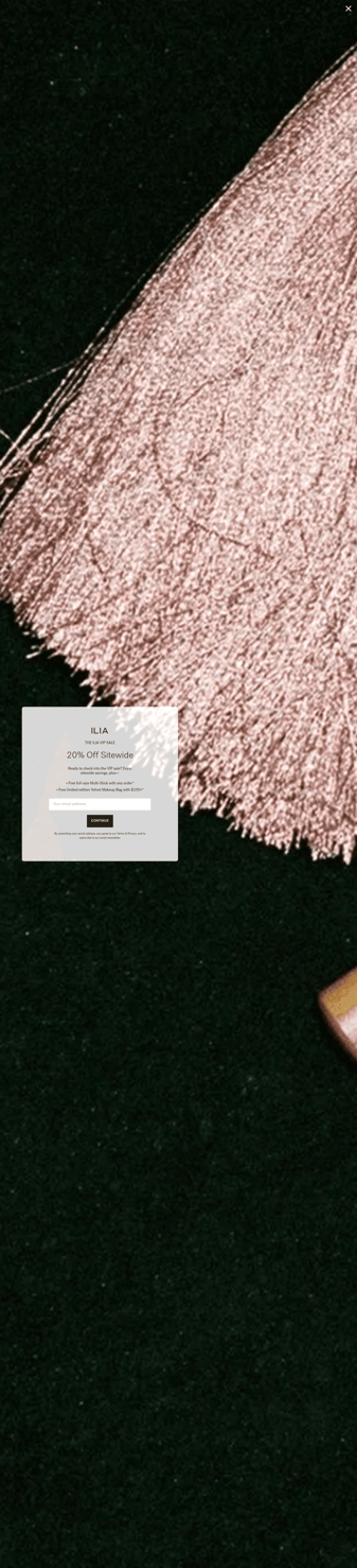 ILIA Beauty landing page desktop screenshot