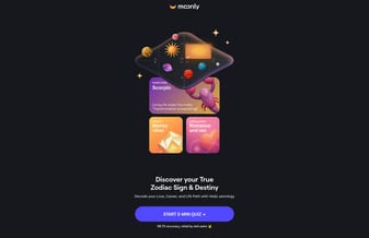 Moonly landing page desktop screenshot