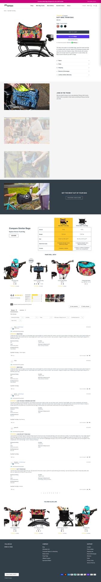 Po Campo landing page desktop screenshot