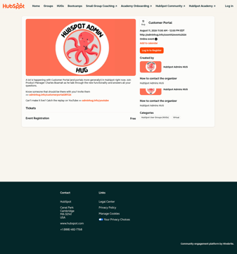 HubSpot landing page desktop screenshot
