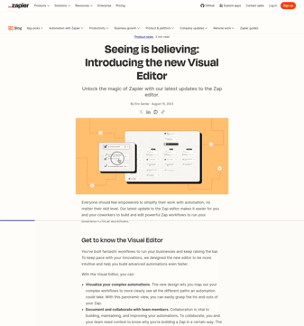 Zapier landing page desktop screenshot