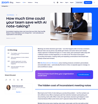 Zoom landing page desktop screenshot