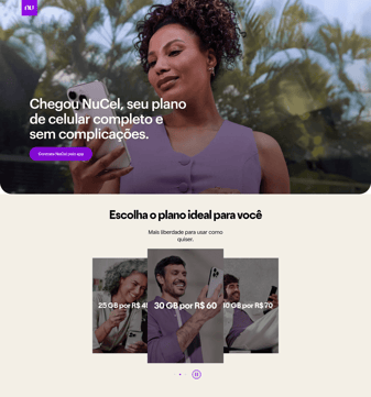 Nubank landing page desktop screenshot