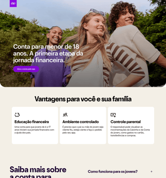 Nubank landing page desktop screenshot