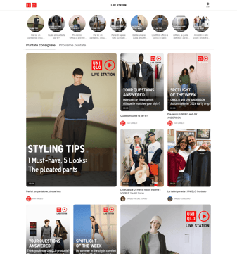 Uniqlo landing page desktop screenshot