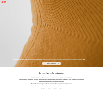 Uniqlo landing page desktop screenshot