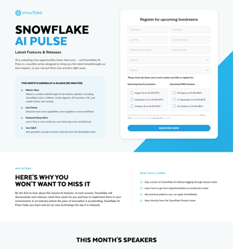 _snowflake landing page desktop screenshot