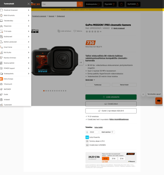 Gopro landing page desktop screenshot