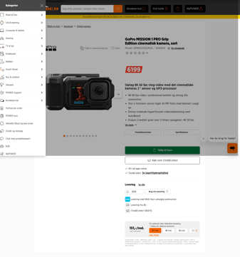 Gopro landing page desktop screenshot