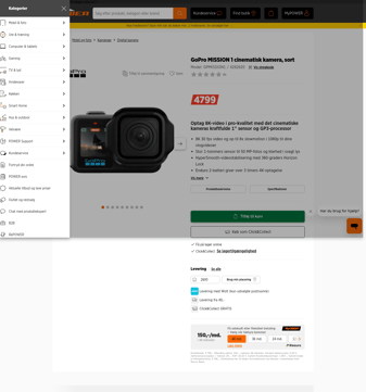 Gopro landing page desktop screenshot