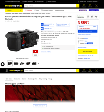 Gopro landing page desktop screenshot