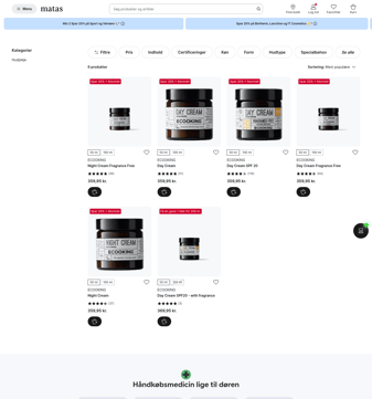 Matas landing page desktop screenshot
