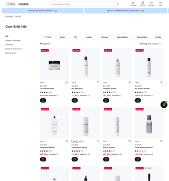 Matas landing page desktop screenshot