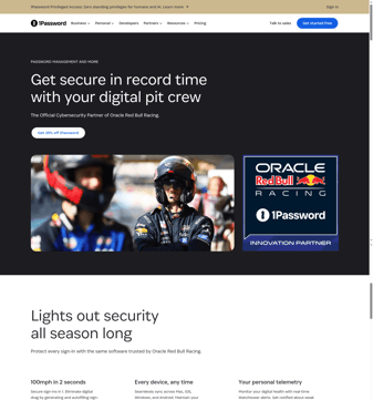 1password landing page desktop screenshot
