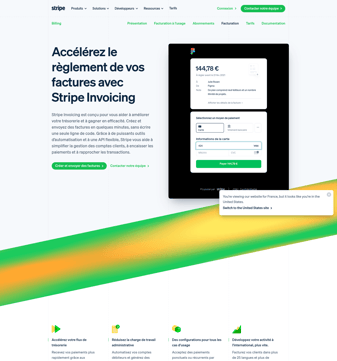 Stripe landing page desktop screenshot