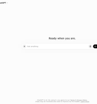 Chatgpt landing page desktop screenshot