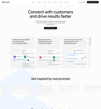 Chatgpt landing page desktop screenshot