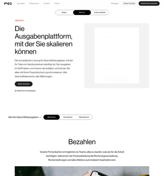 Pleo landing page desktop screenshot