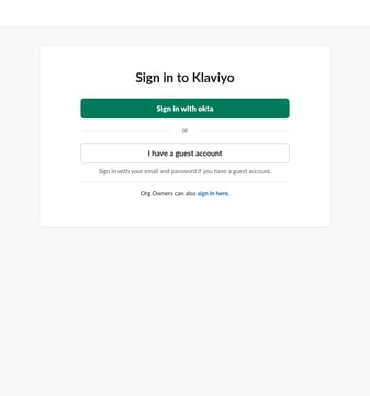 Klaviyo landing page desktop screenshot
