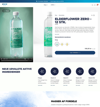 Statedrinks landing page desktop screenshot
