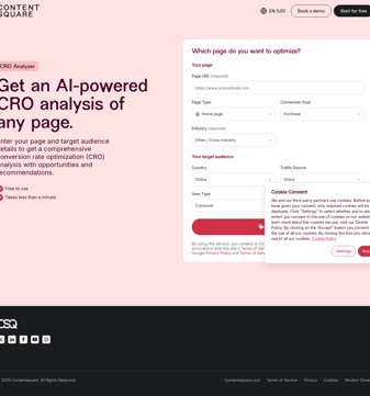 Contentsquare landing page desktop screenshot