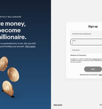 Wealthsimple landing page desktop screenshot
