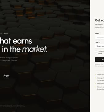 Designwanted landing page desktop screenshot