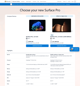 Snapdragon landing page desktop screenshot