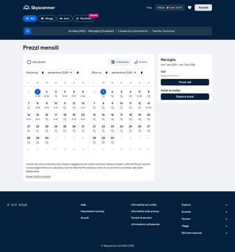 Skyscanner landing page desktop screenshot