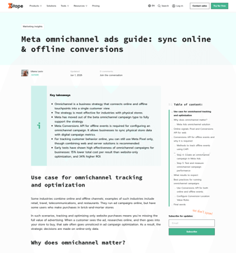 Stape landing page desktop screenshot