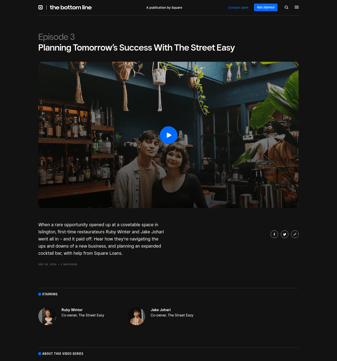 Square landing page desktop screenshot