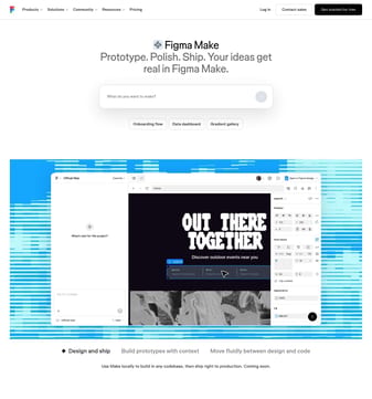 Figma landing page desktop screenshot
