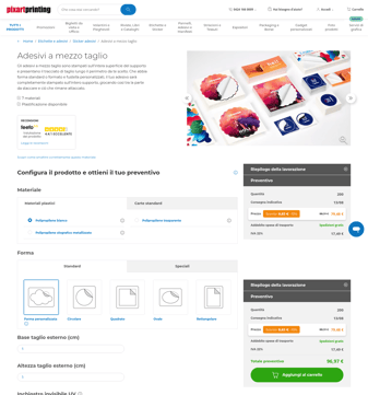 Pixartprinting landing page desktop screenshot
