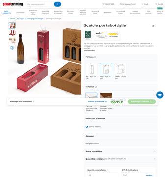 Pixartprinting landing page desktop screenshot