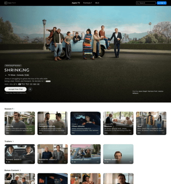 Apple landing page desktop screenshot