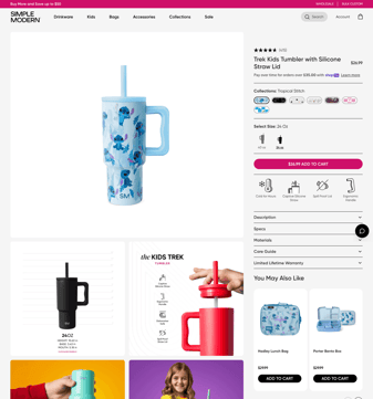 Simple Modern landing page desktop screenshot