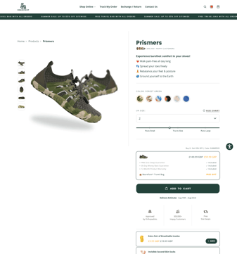 Bearefoot landing page desktop screenshot
