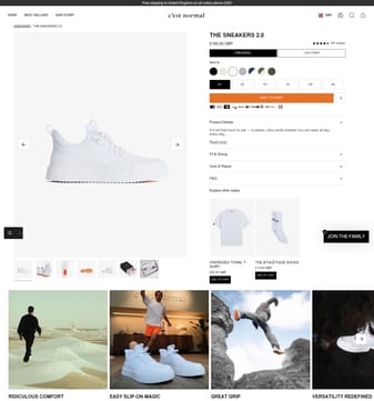 C'est Normal landing page desktop screenshot