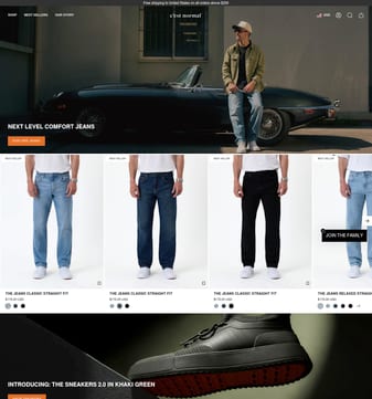 C'est Normal landing page desktop screenshot