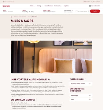 Scandic landing page desktop screenshot