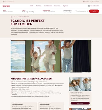 Scandic landing page desktop screenshot