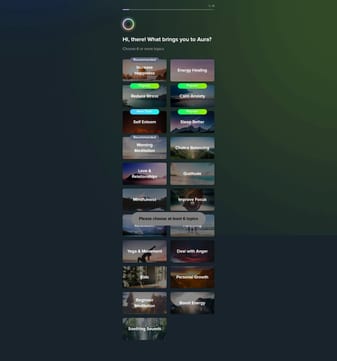 Aura++ landing page desktop screenshot