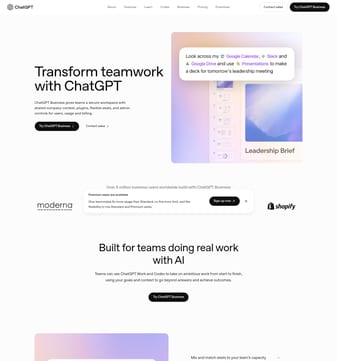 OpenAI landing page desktop screenshot
