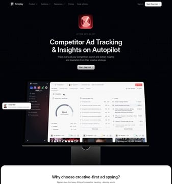 foreplay.co landing page desktop screenshot