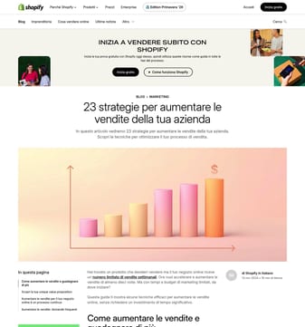 Shopify landing page desktop screenshot