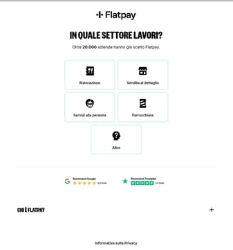 Flatpay landing page desktop screenshot