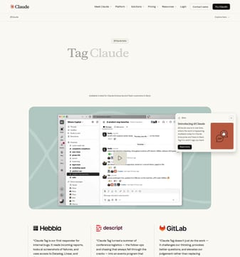 Claude landing page desktop screenshot